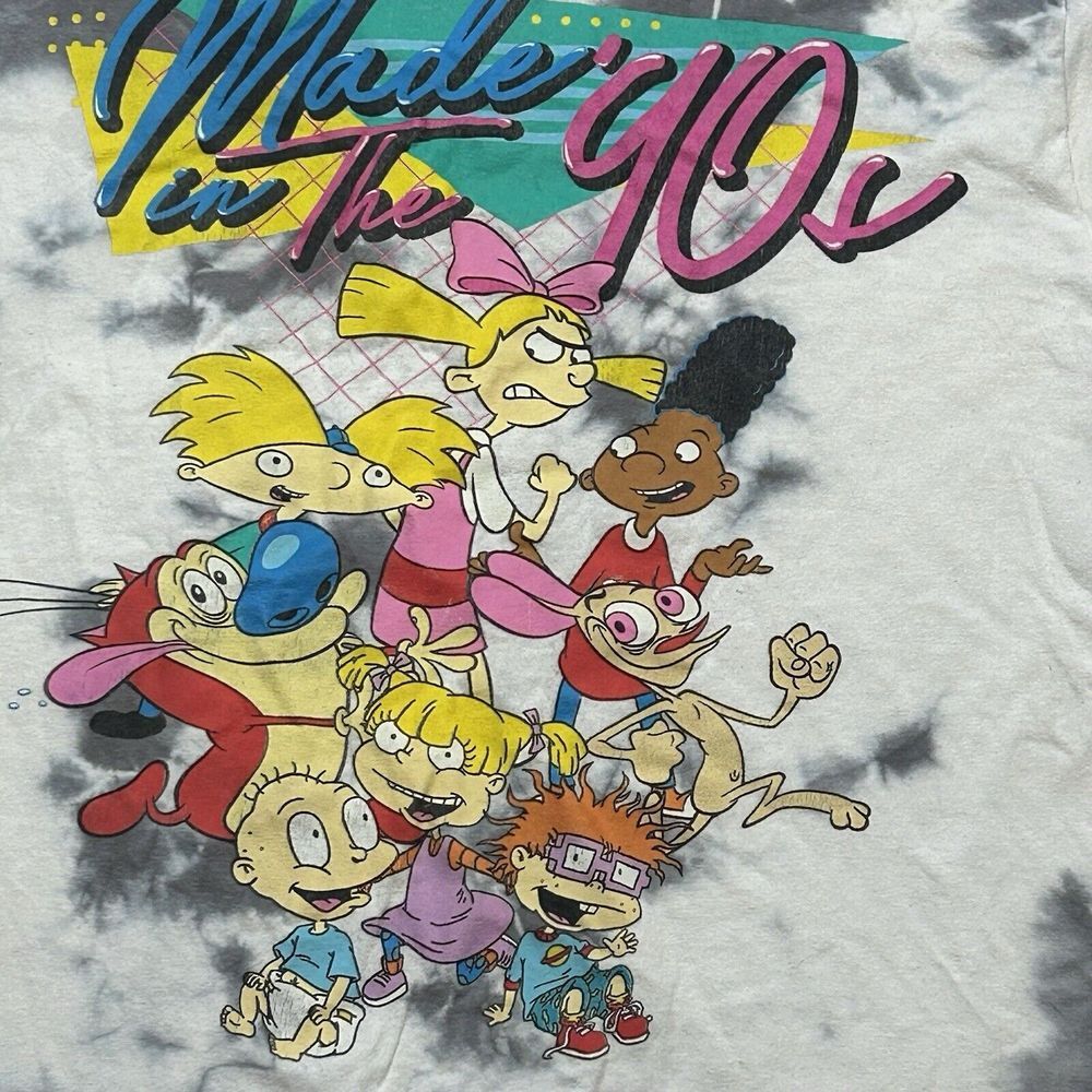 Nickelodeon Cartoon Characters Made in The 90's Tie Dye T-shirt 6 for $36 - Picture 2 of 6